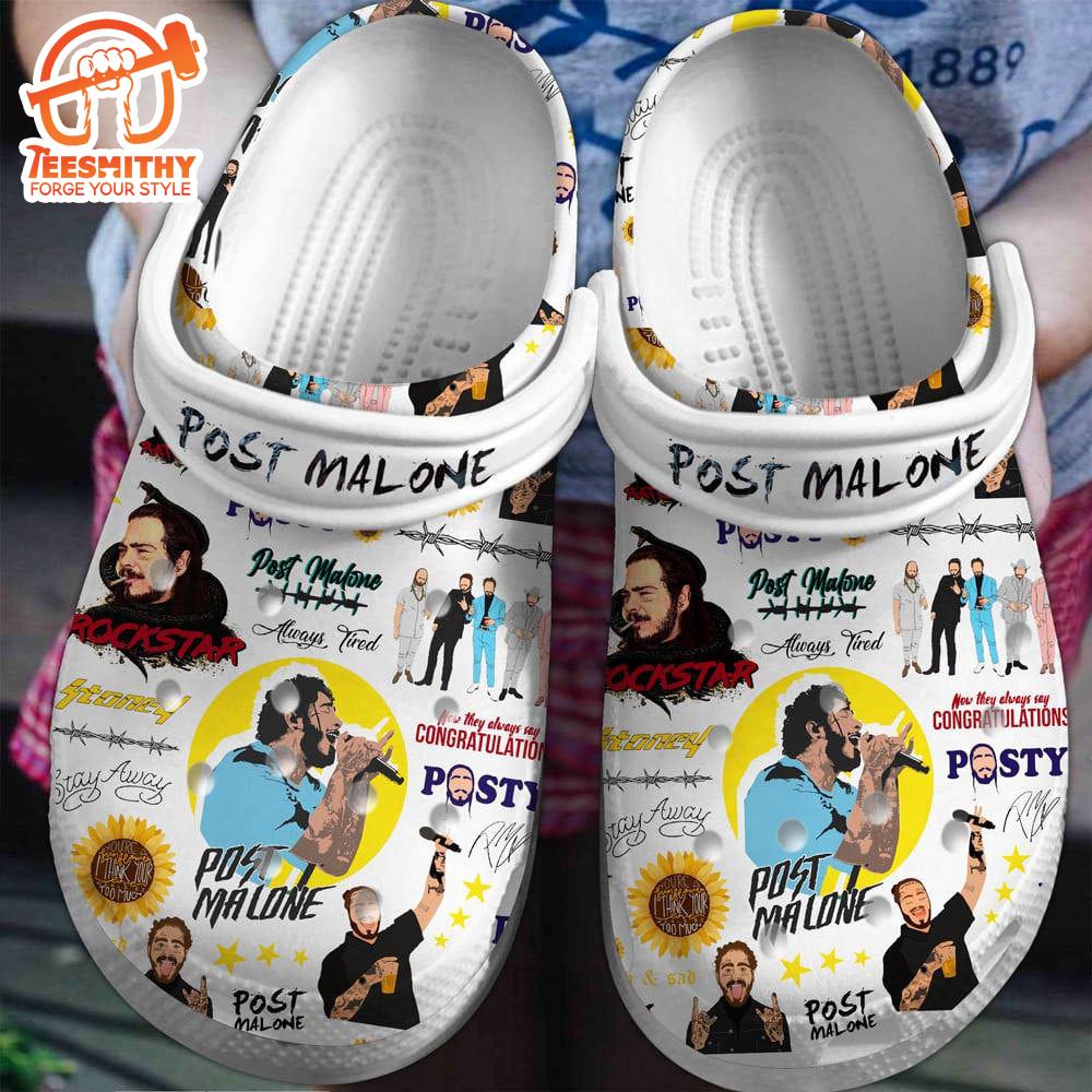 Post Malone Music Clogs Shoes Comfortable For Men Women And Kids