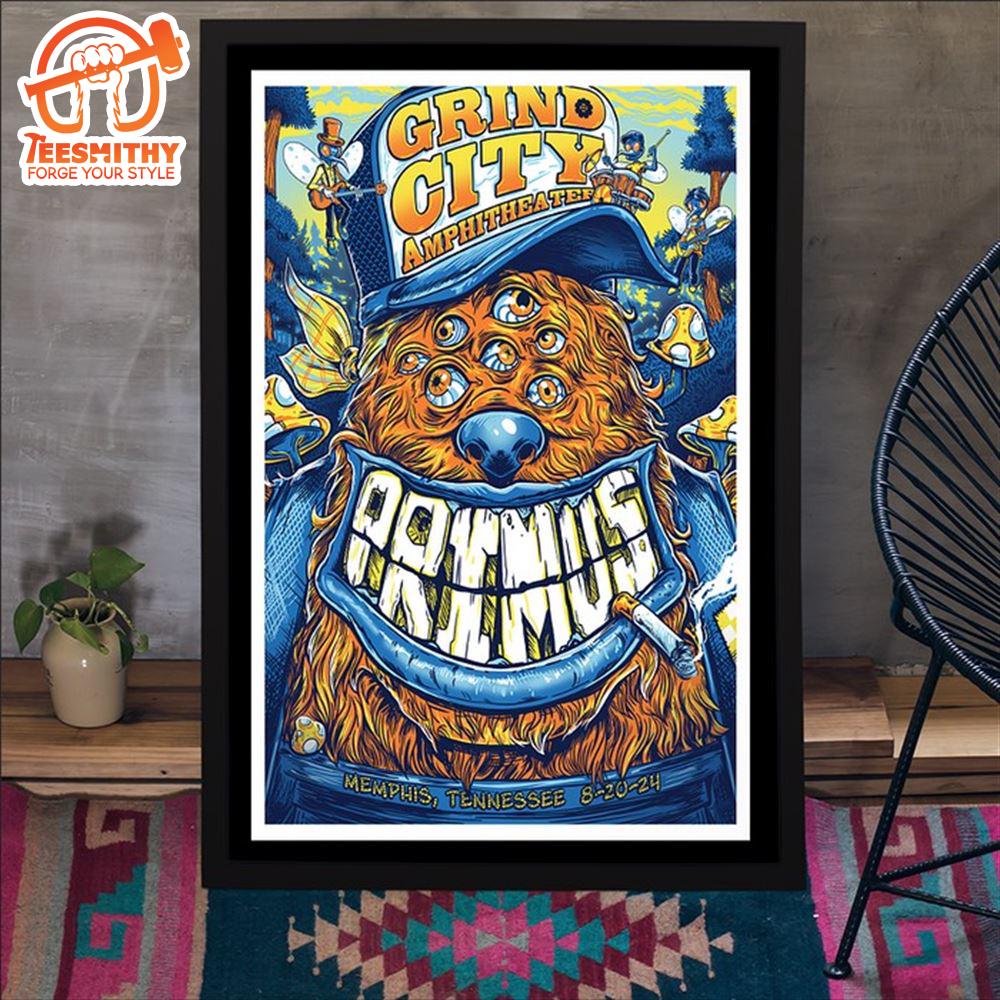 Primus Aug 20 2024 Grind City Amphitheater In Memphis TN Poster Canvas