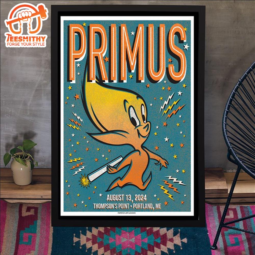 Primus August 13 2024 Thompson’s Point Portland, ME Poster Canvas