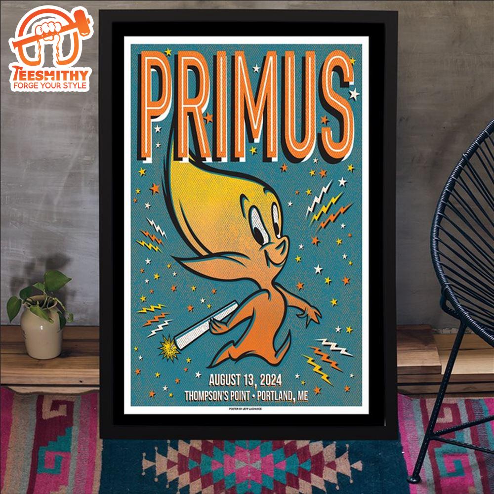 Primus In Portland, ME On August 13, 2024 Tour Poster Canvas