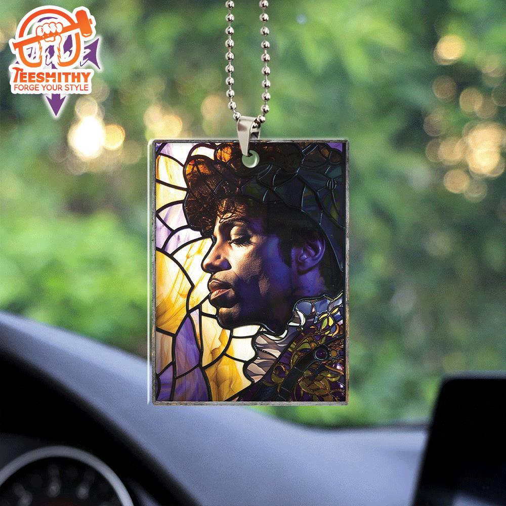 Prince Custom Shape 2-sided Acrylic Car Ornament Gift For Xmas