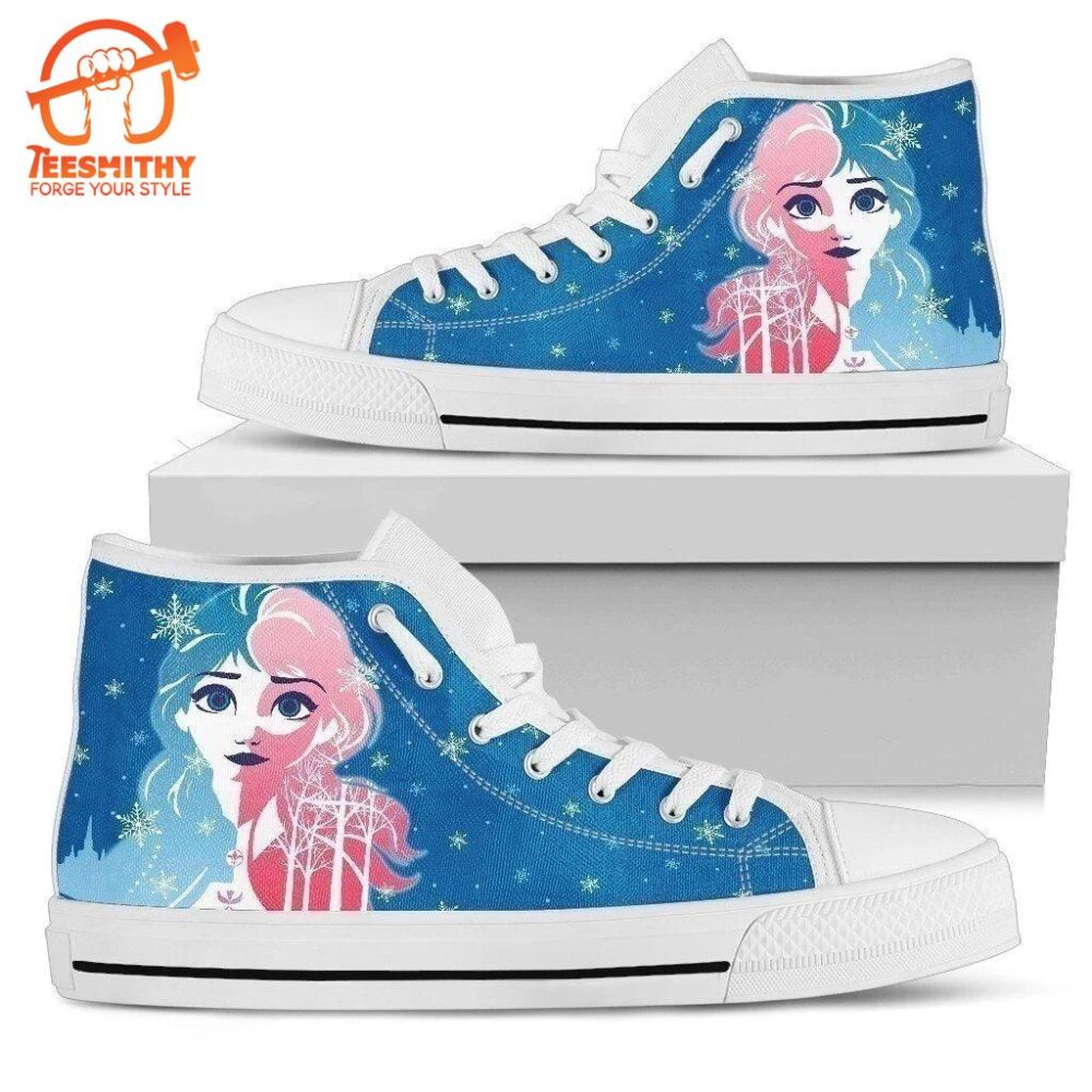 Princess Elsa Sneakers High Top Gift For Women