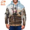 Pubg – Game Playerunknown’S Battlegrounds Blue And Grey All Over Print Hoodie