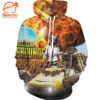 Pubg – Game Playerunknown’S Battlegrounds Fire Yellow All Over Print Hoodie