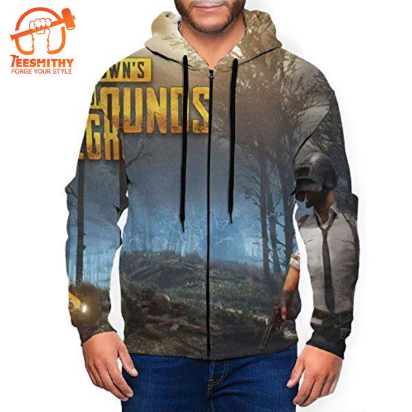 Pubg –  Game Playerunknown’S Battlegrounds Forest Zipper Jacket With Pockets