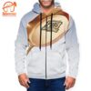 Pubg – Game Playerunknown’S Battlegrounds Golden Pan White Zipper Jacket All Over Print Hoodie