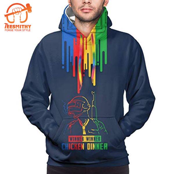 Pubg – Game Playerunknown’S Battlegrounds Indigo Colorful All Over Print Hoodie