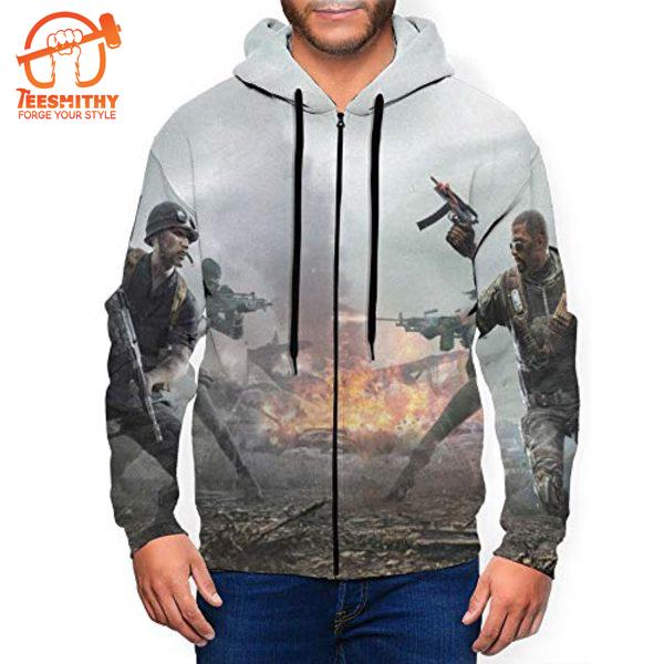 Pubg – Game Playerunknown’S Battlegrounds Light Grey All Over Print Hoodie