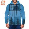 Pubg – Game Playerunknown’S Battlegrounds Logo Blue All Over Print Hoodie