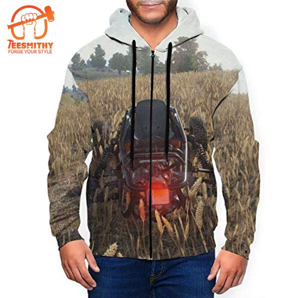 Pubg – Game Playerunknown’S Battlegrounds Vehicle Zipper Jacket All Over Print Hoodie