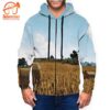 Pubg – Game Yellow Field Zipper Jacket All Over Print Hoodie