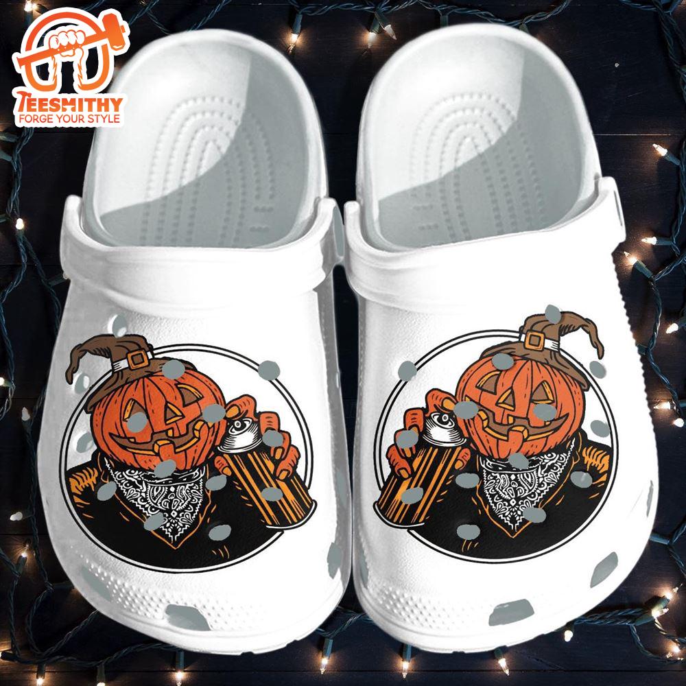 Pumpkin Hair Stylist Artist Halloween Shoes Clogs Gift For Male Female