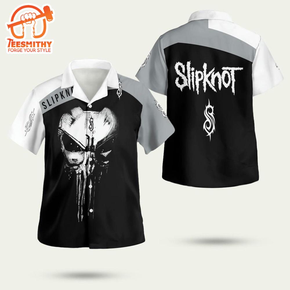 Punisher Skull Slipknot Summer Short Sleeve Aloha Shirt