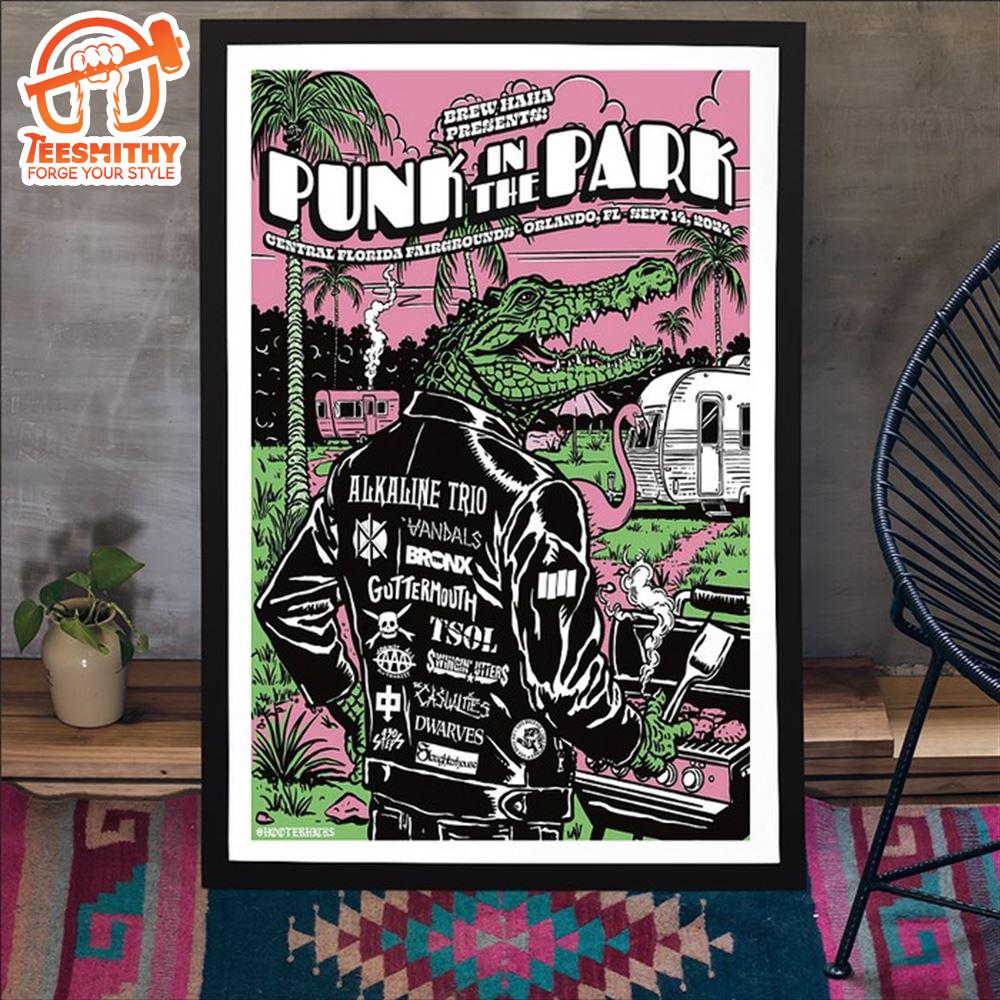 Punk In The Park Show In Orlando FL On Sep 14 2024 Poster Canvas