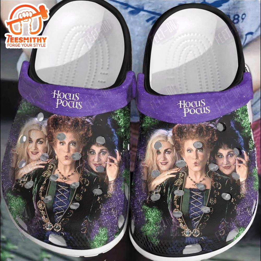 Purple Witches Hocus Pocus Halloween Classic Clogs Shoes