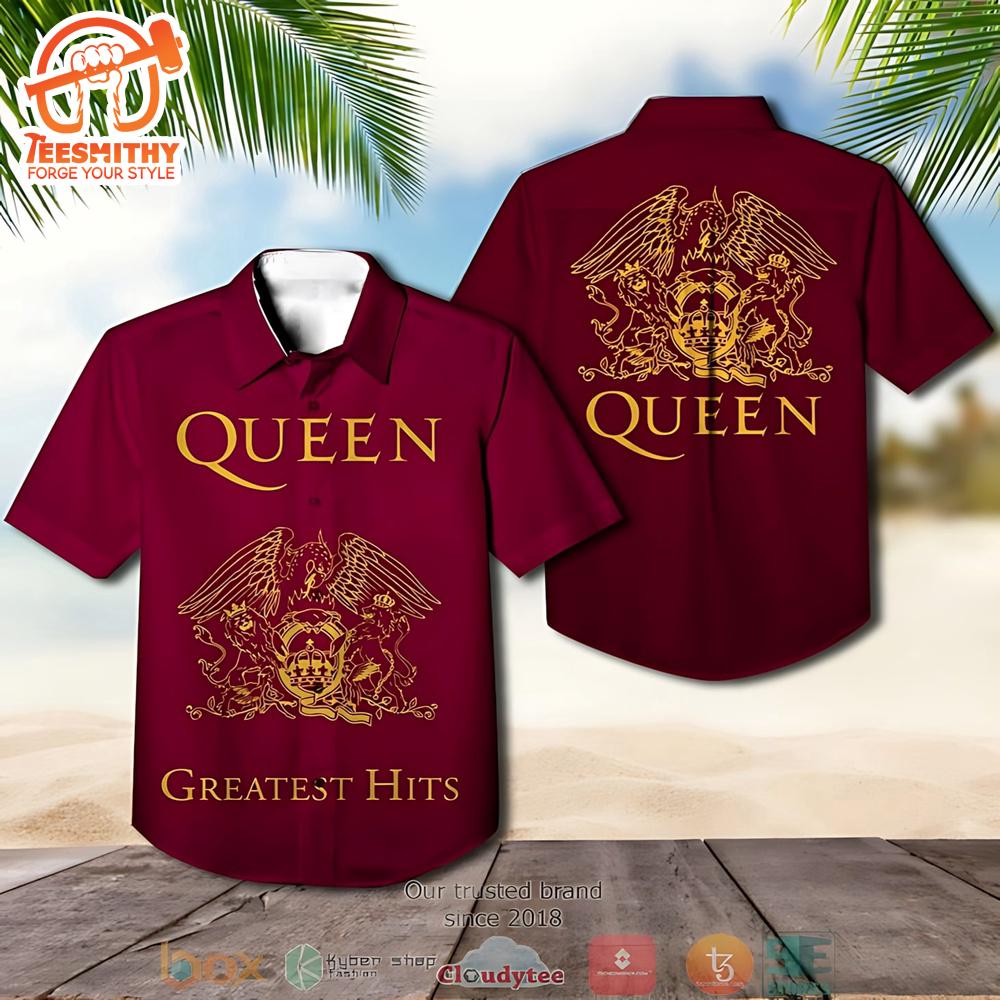 Queen Band Greatest Hits Hawaiian Shirt