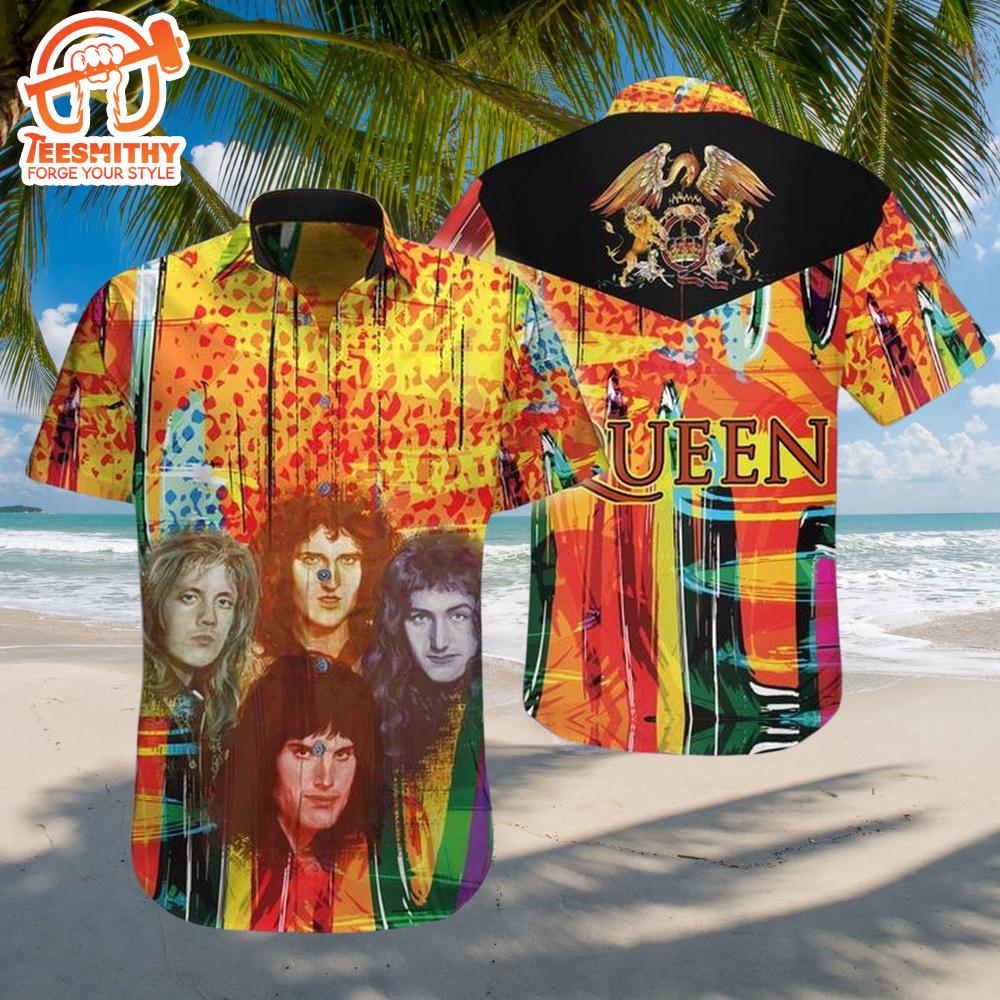 Queen Band Portrait Hawaiian Shirt