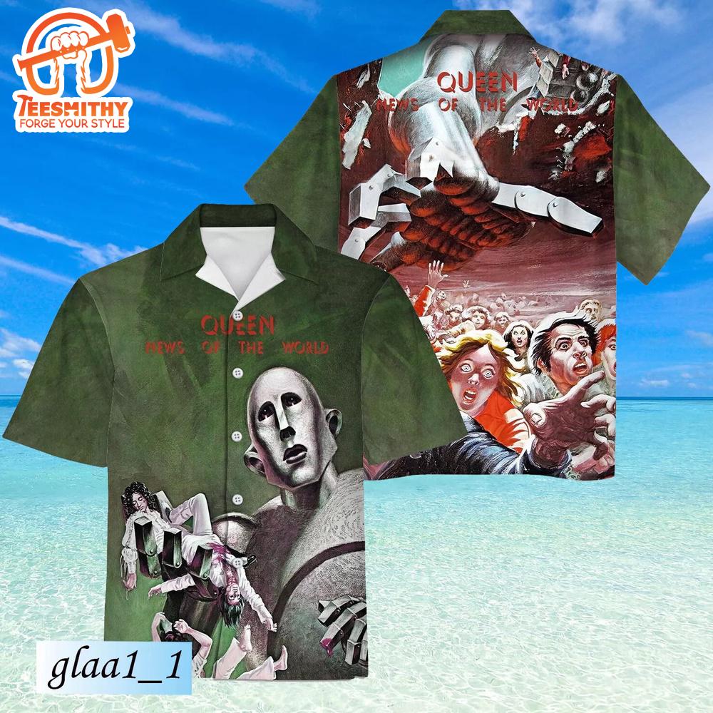 Queen Rock Band News Of The World Hawaiian Shirt