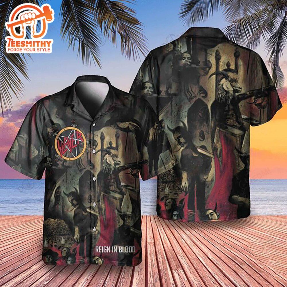 Raining Blood Song Slayer Men’s Hawaiian Shirt