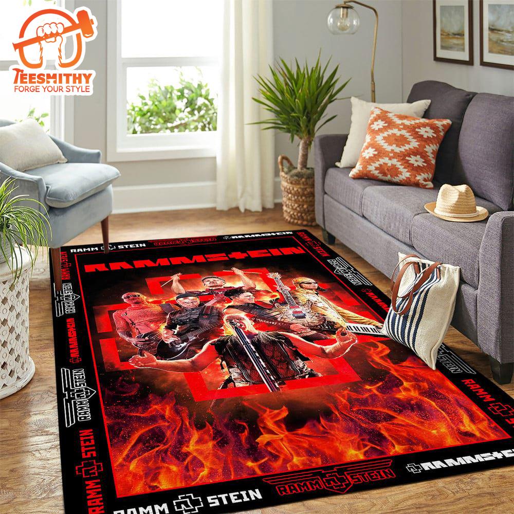 Rammstein Music 2024 Rectangular Rug Gift Christmas