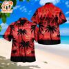 Red & Black ACDC Palm Tree Hawaiian Shirt