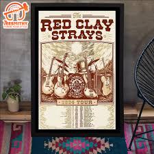 Red Clay Strays And Soundwaves Creative Fall Tour 2024 Poster Canvas