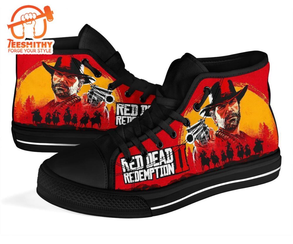 Red Dead Redemption II Sneakers Custom High Top Shoes For Fans