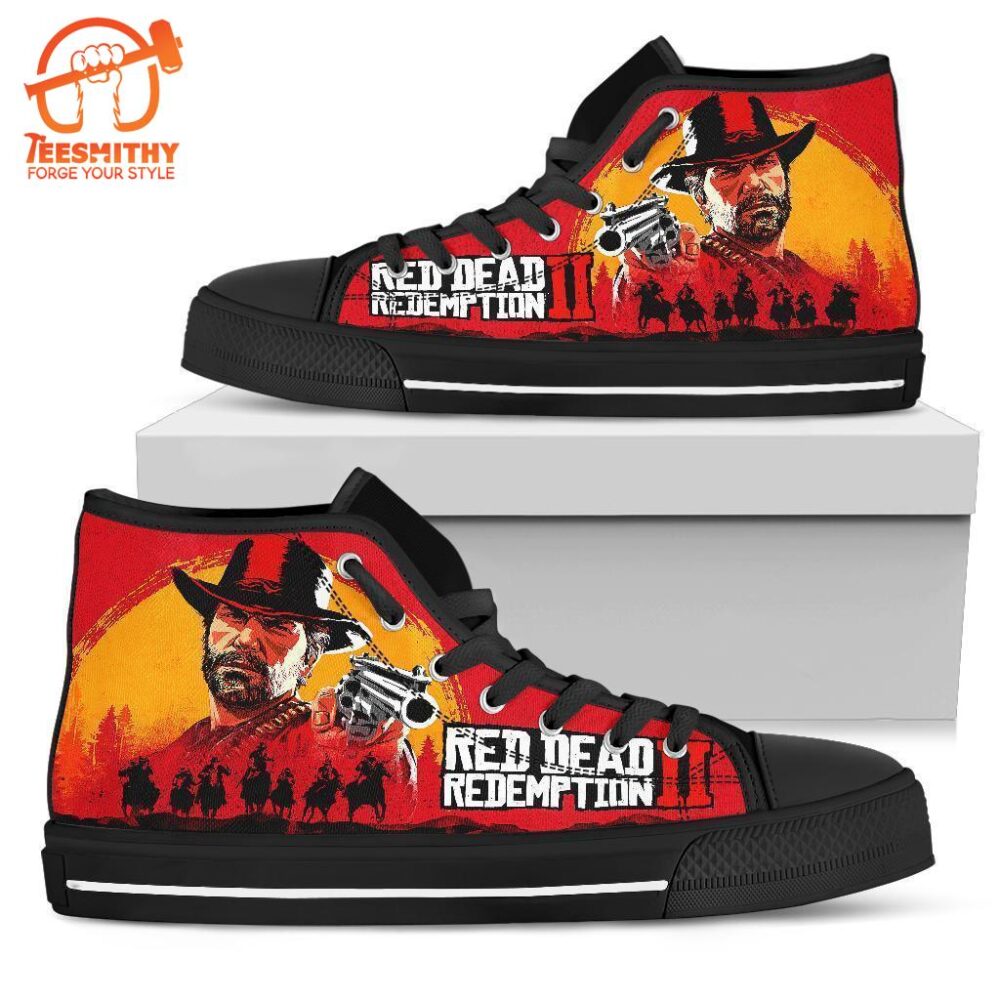 Red Dead Redemption II Sneakers Custom High Top Shoes For Fans