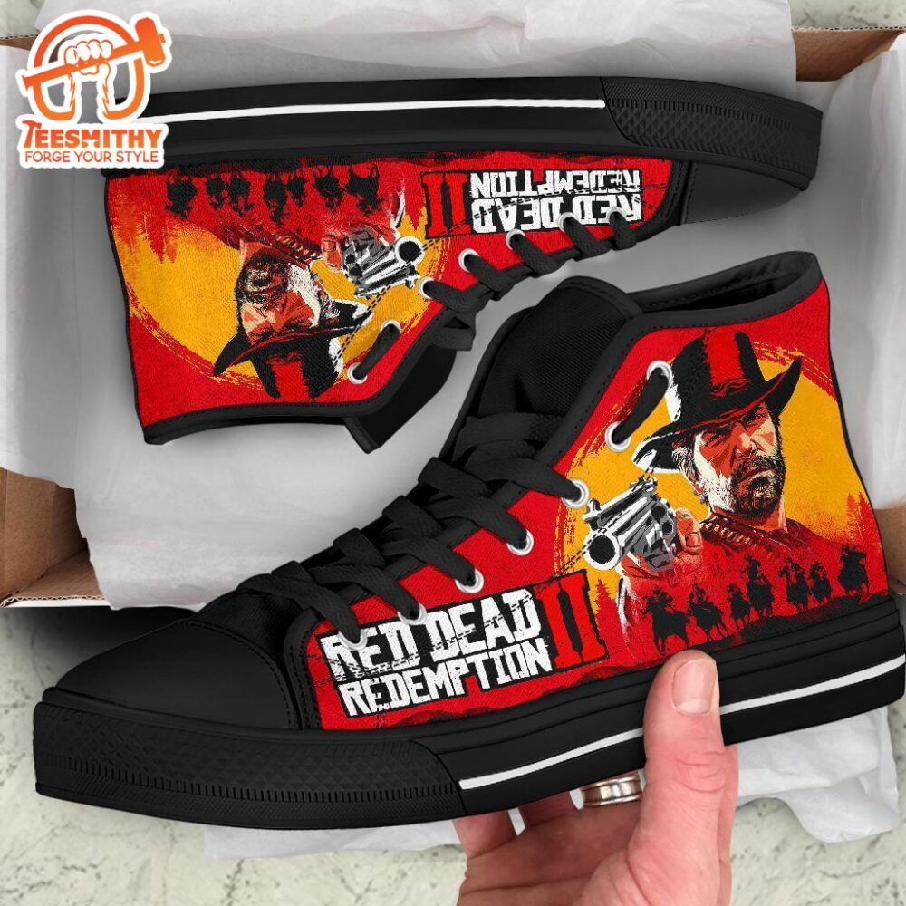 Red Dead Redemption II Sneakers Custom High Top Shoes For Fans