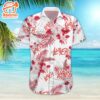 Red & White Floral Slayer Men’s Hawaiian Shirt