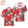 Red & White Iron Maiden Tropical Shirt