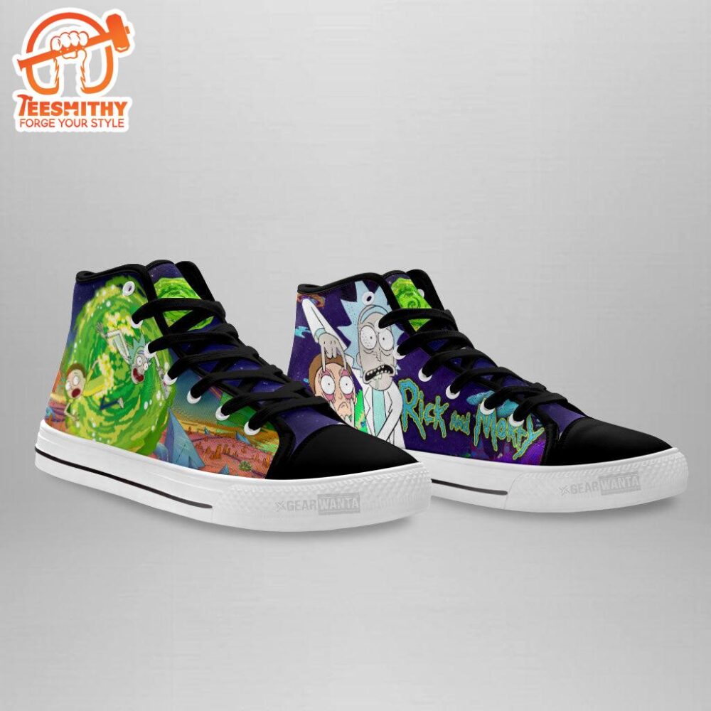 Rick and Morty High Top Shoes Custom For Fans