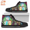 Rick and Morty Sneakers Custom High Top Shoes Canvas