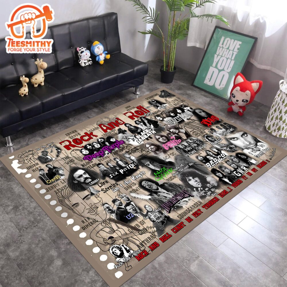 Rock and Roll Collection, Metal Rug, Rock Rug, Music Rug