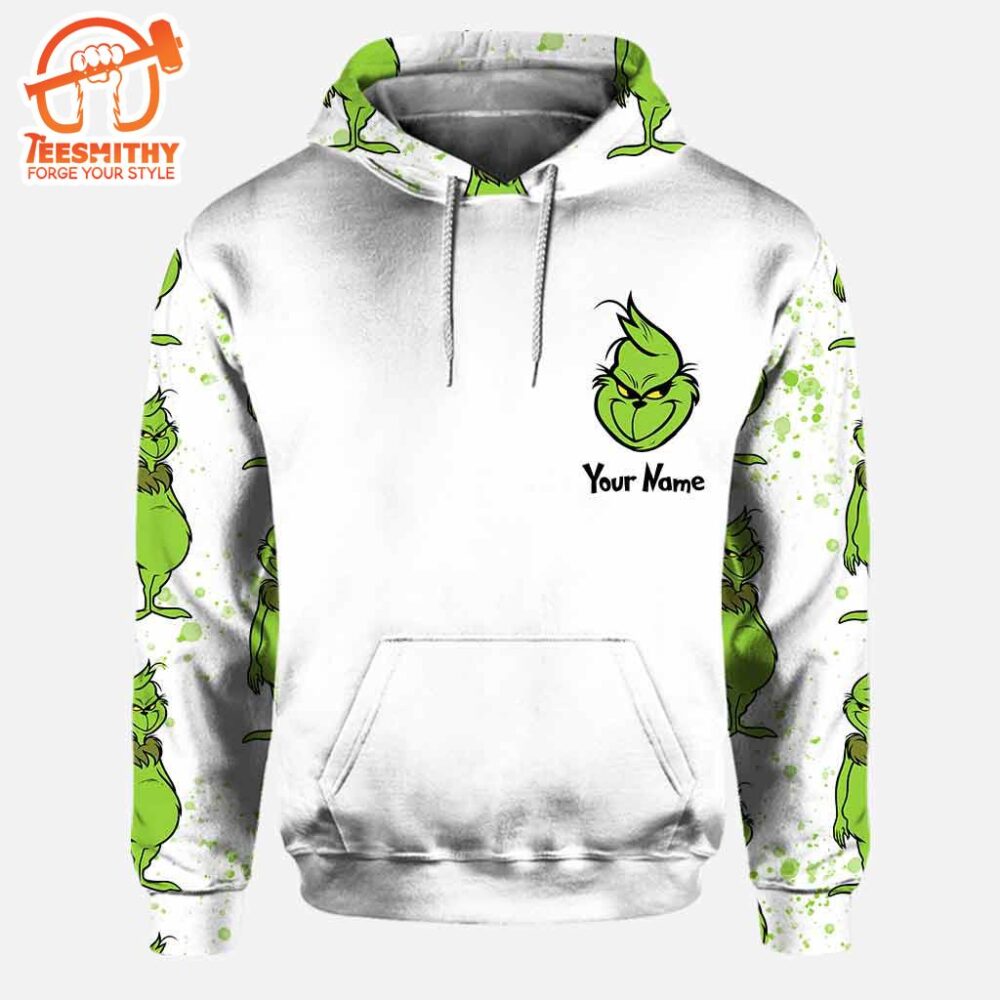 Rock Paper Scissors I Win – Personalized Grinch Hoodie and Leggings DN100 9631676629278