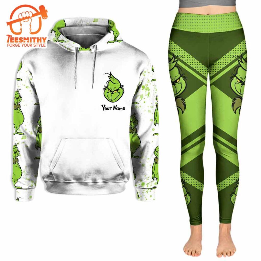 Rock Paper Scissors I Win, Stole Christmas – Personalized Grinch Hoodie and Leggings