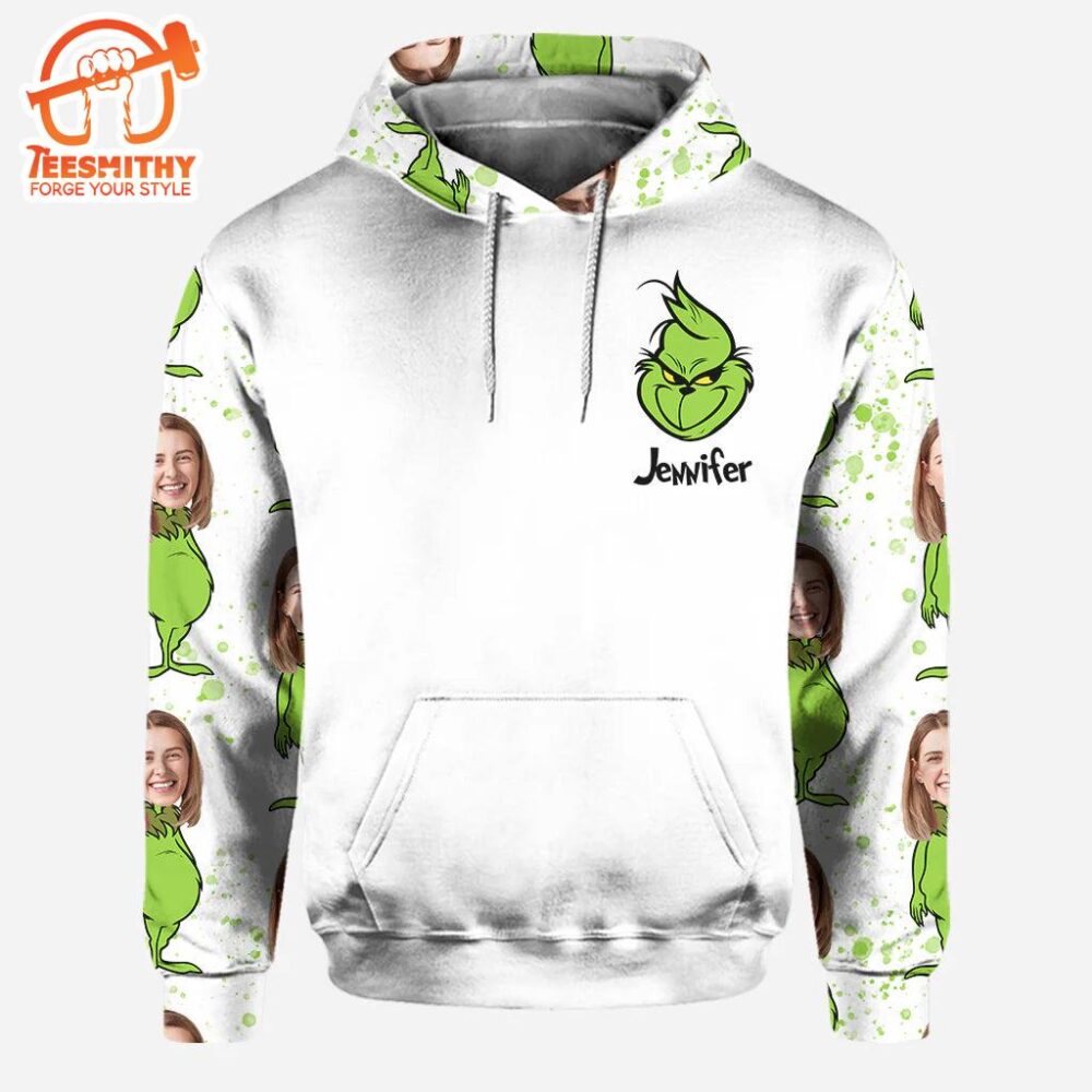 Rock Paper Scissors – Personalized Grinch Christmas Hoodie and Leggings