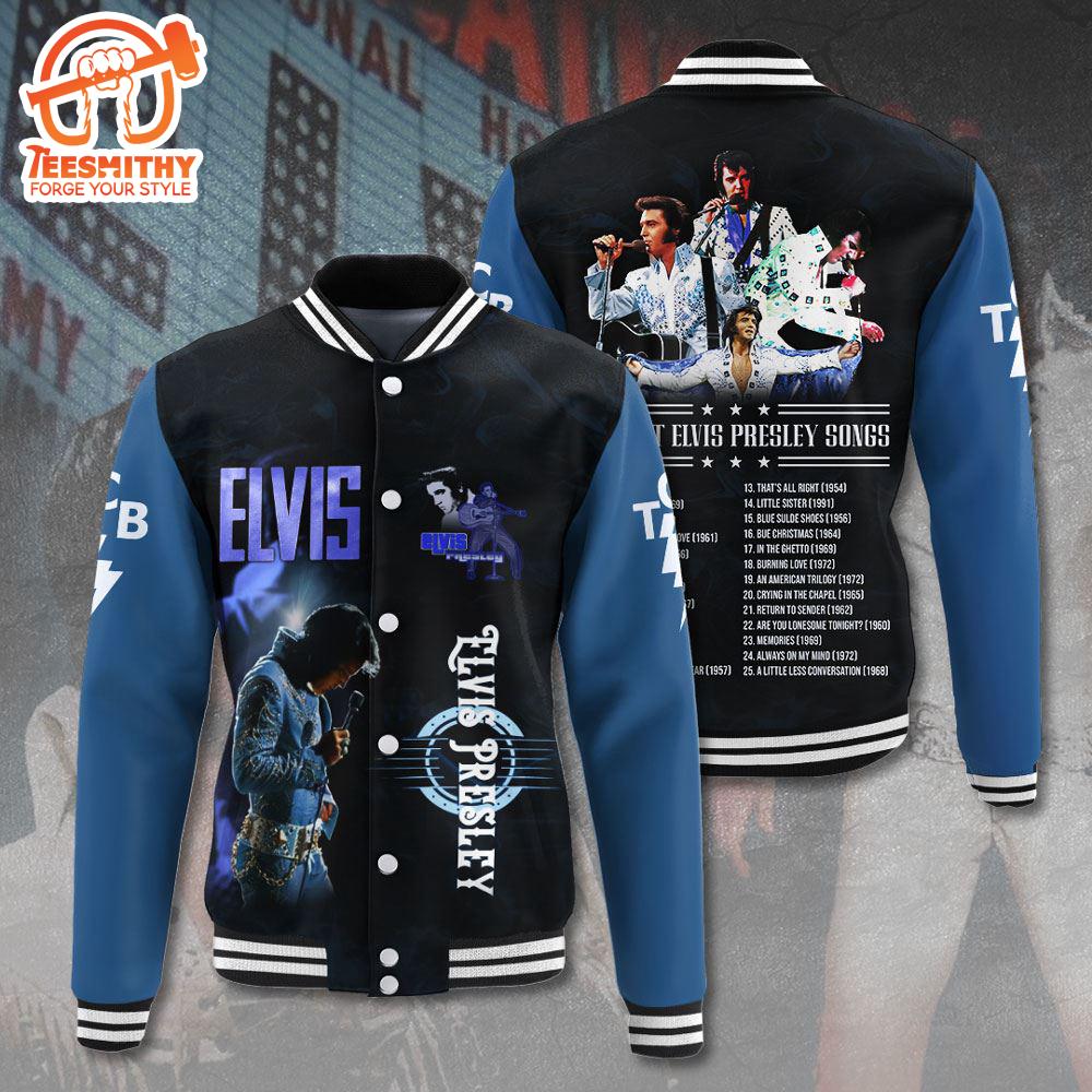 Rock Your Love On Repeat The Elvis Presley For I Can’t Help Falling In Love With You Baseball Jacket