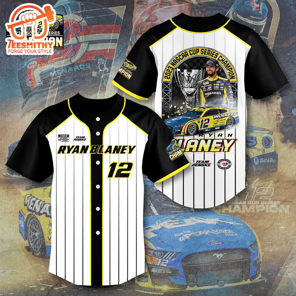 Ryan Blaney X Team Penske Trendding For Fans Baseball Jersey Shirt, For Gift Fans Jersey