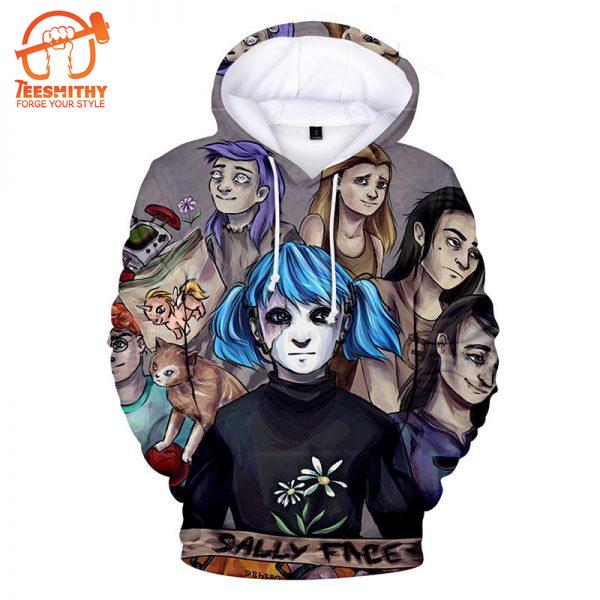 Sally Face – Sally Face Game Series Game Character Team All Over Print Hoodie