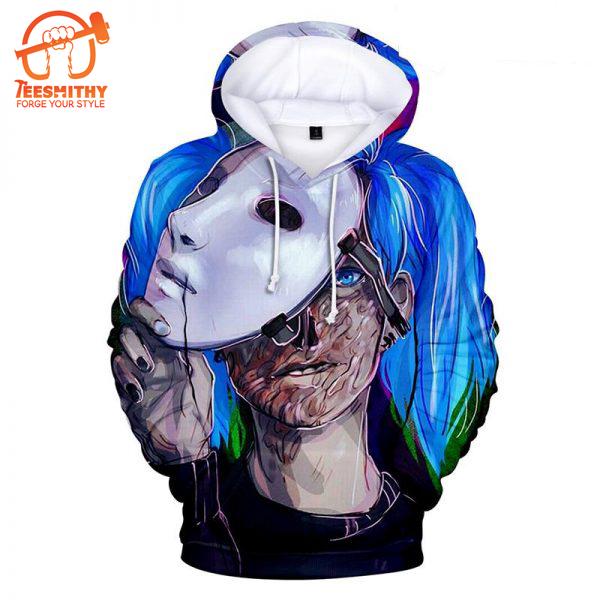 Sally Face – Sally Face Terror Game Mask Sally All Over Print Hoodie