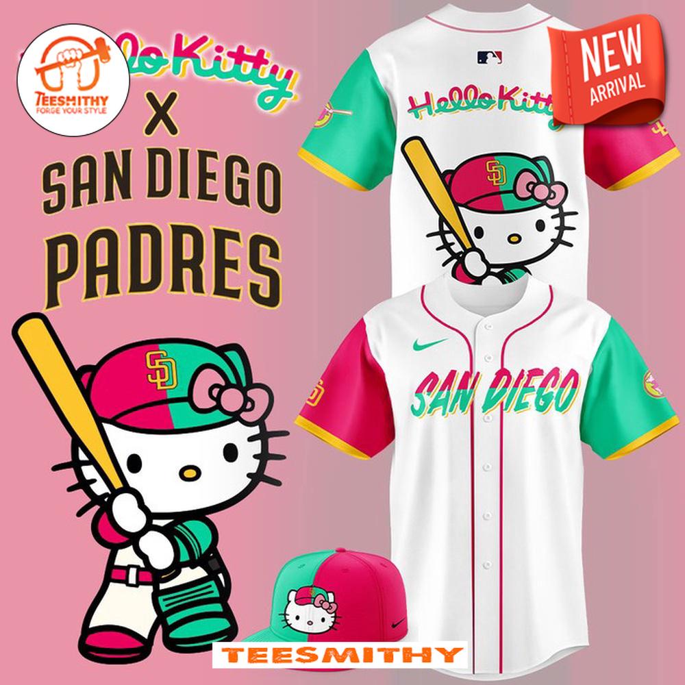 San Diego Padres x Hello Kitty 2024 Special Edition Baseball Jersey