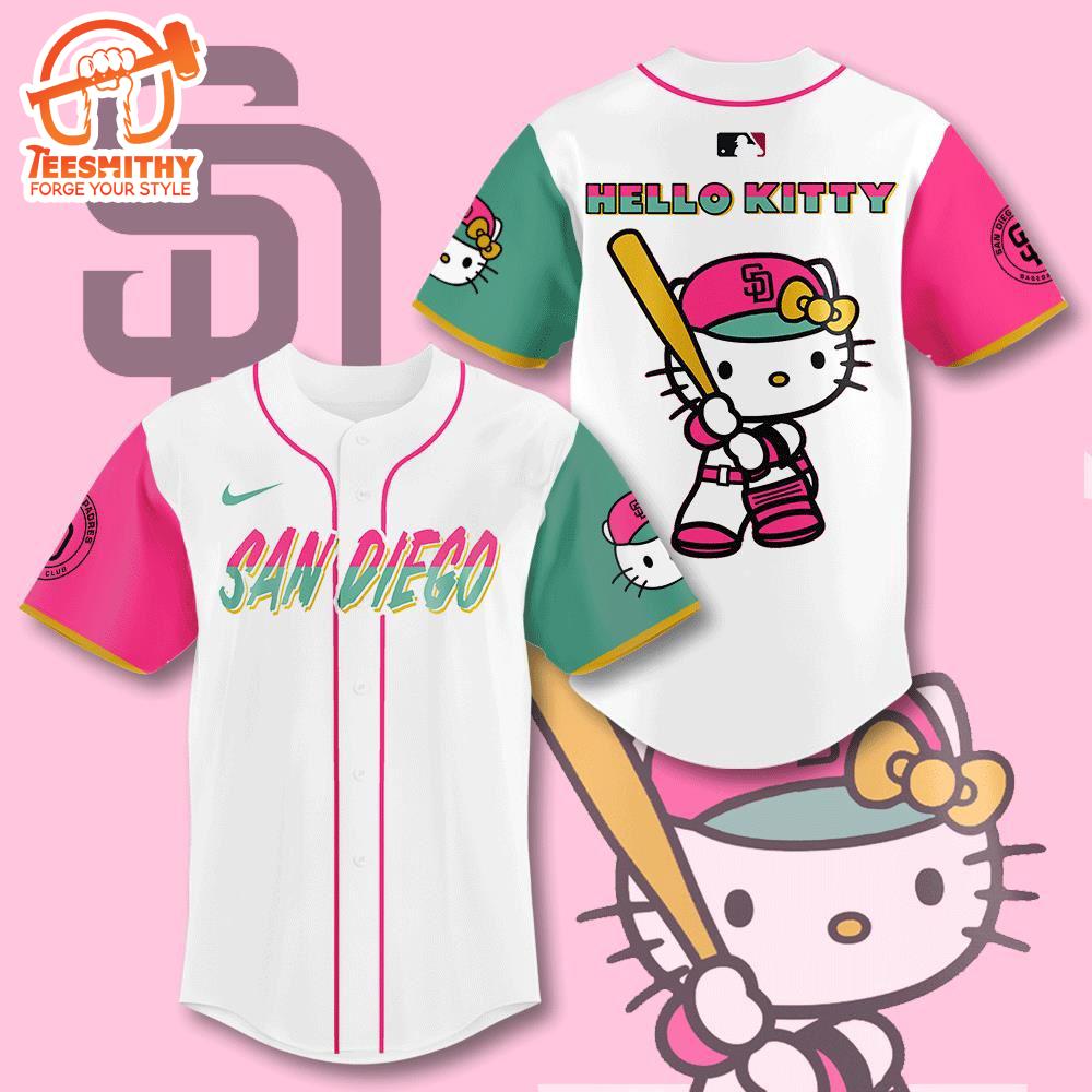 San Diego Padres x Hello Kitty Baseball Jersey Gift For Fan