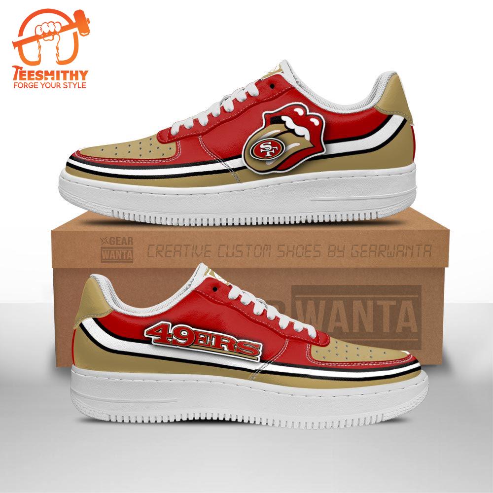 San Francisco 49ers Air Sneakers Custom Force Shoes Sexy Lips For Fans  Gift For Christmas