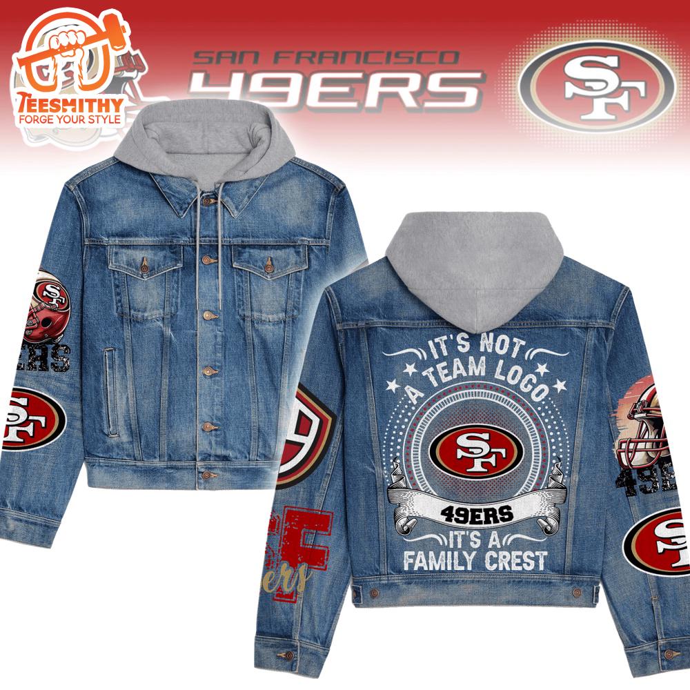 San Francisco 49Ers Premium Hooded Denim Jacket Version 1 For Fans