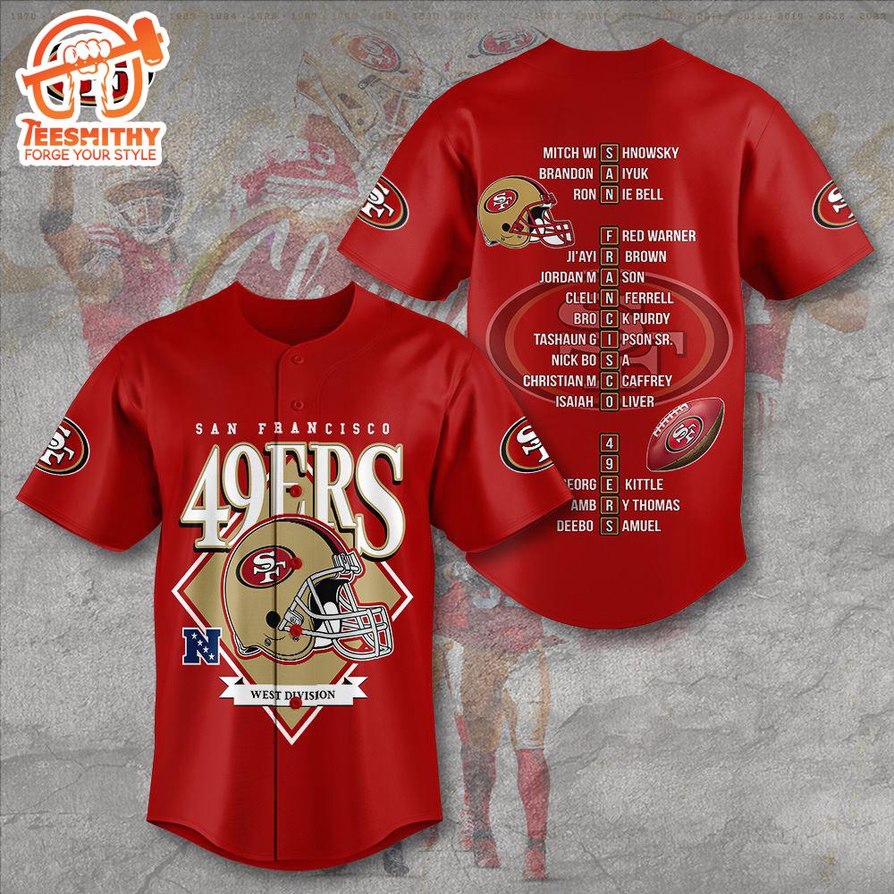 San Francisco 49ers Trendding For Fans Baseball Jersey Shirt, For Gift Fans Jersey