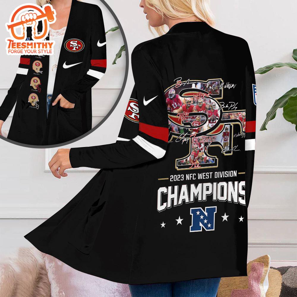 San Francisco 49ers Women’s Patch Pocket Cardigan Gift Christmas