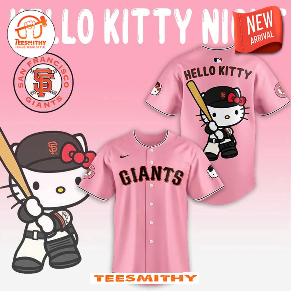 San Francisco Giants x Hello Kitty Night 2024 Baseball Jersey