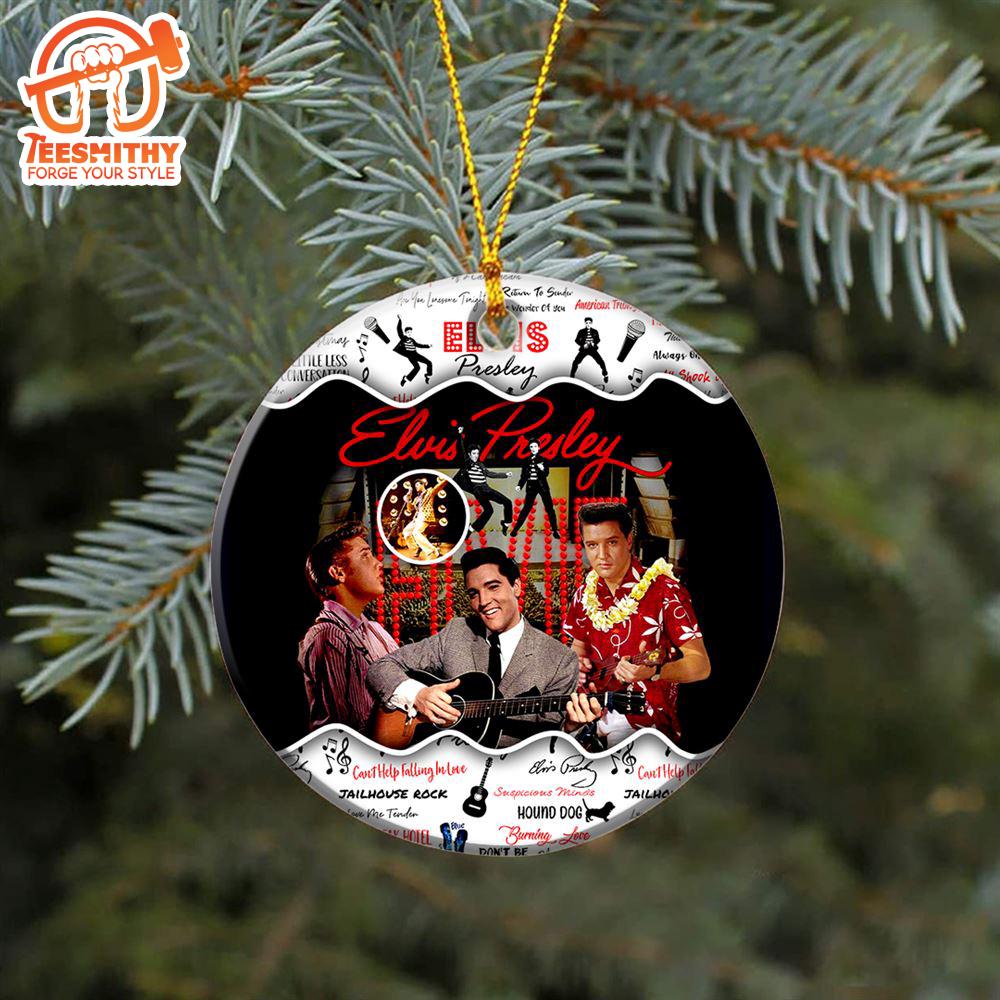 Santa Bring Elvis Presley Back To Me Acrylic Ornament