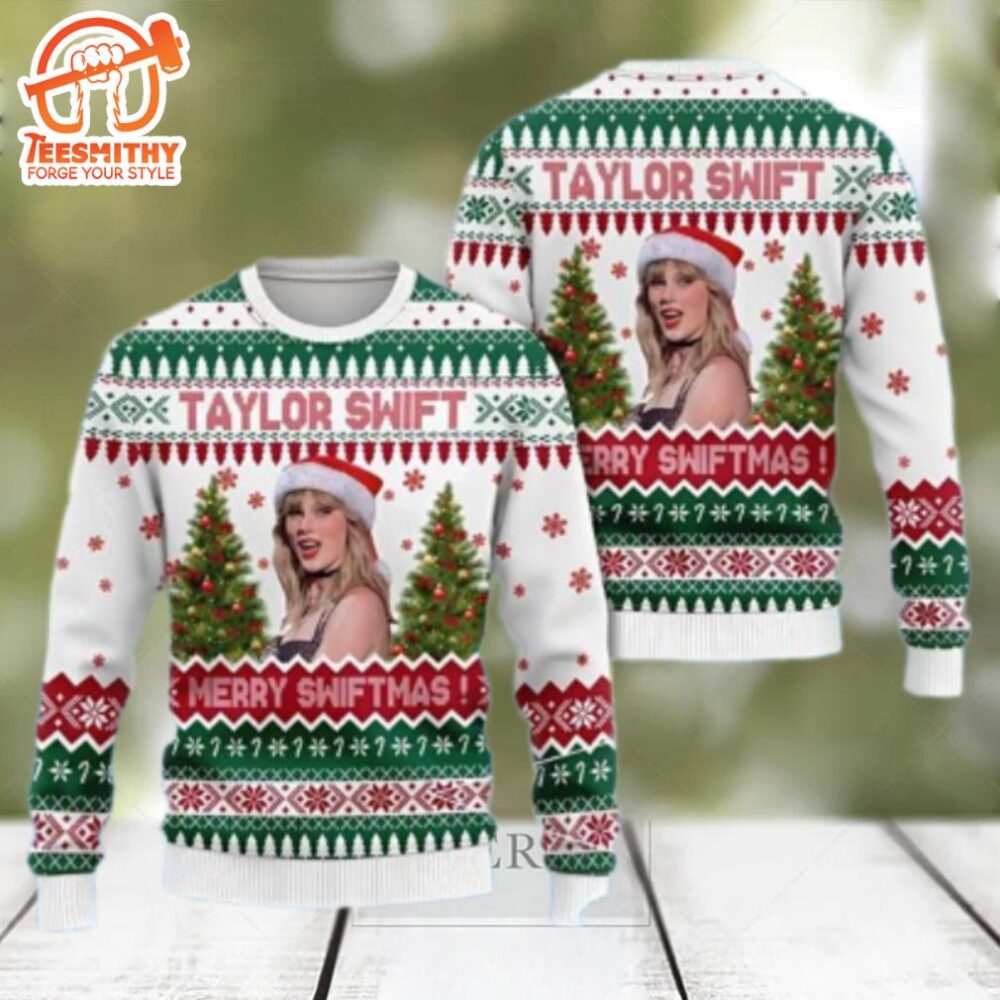 Santa Taylor Swift Happy Christmas Holiday Sweater